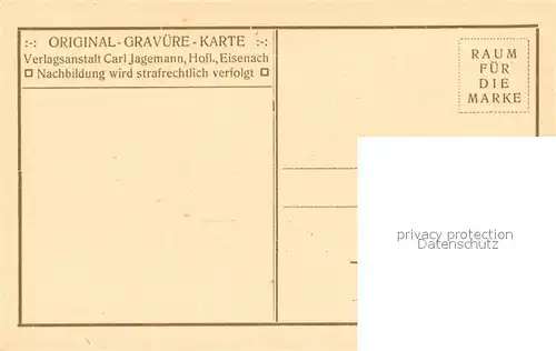 AK / Ansichtskarte Eisenach_Thueringen Lutherhaus Fachwerkhaus Original Gravuerekarte Eisenach Thueringen