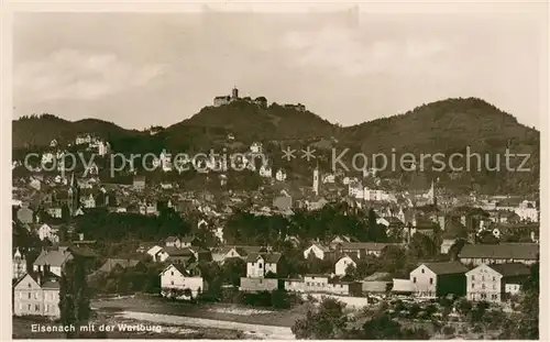 AK / Ansichtskarte Eisenach_Thueringen Panorama Blick zur Wartburg Eisenach Thueringen
