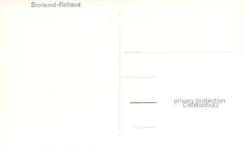 AK / Ansichtskarte Stralsund_Mecklenburg_Vorpommern Rathaus Stralsund_Mecklenburg