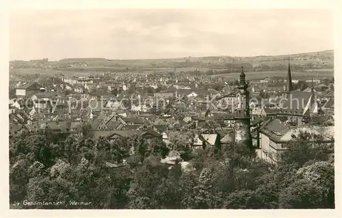 AK / Ansichtskarte Weimar_Thueringen Stadtpanorama Weimar Thueringen