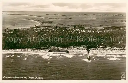 AK / Ansichtskarte Goehren_Ruegen Fliegeraufnahme Goehren Ruegen