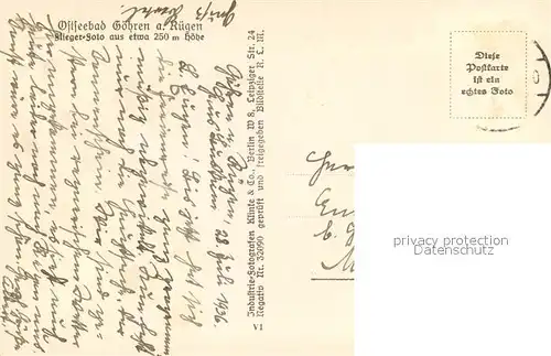 AK / Ansichtskarte Goehren_Ruegen Fliegeraufnahme Goehren Ruegen