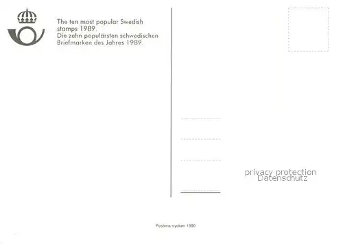 AK / Ansichtskarte Briefmarke_auf_Ak Sverige Schweden Briefmarke_auf_Ak