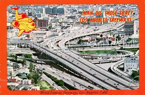 AK / Ansichtskarte Autobahn Santa Monica Freeway Los Angeles Aerial View 