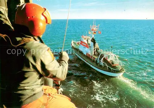 AK / Ansichtskarte Motorboote Seenotkreuzer mit Tochterboot Georg Breusing 