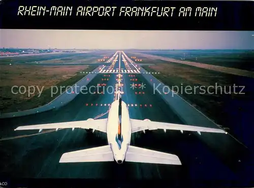 AK / Ansichtskarte Flughafen_Airport_Aeroporto Rhein Main Airport FRankfurt  Flughafen_Airport