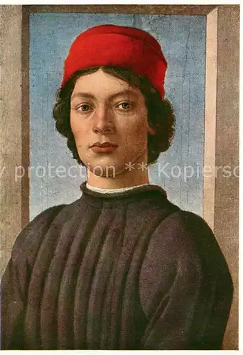 AK / Ansichtskarte Botticelli Bildnis eines jungen Mannes  