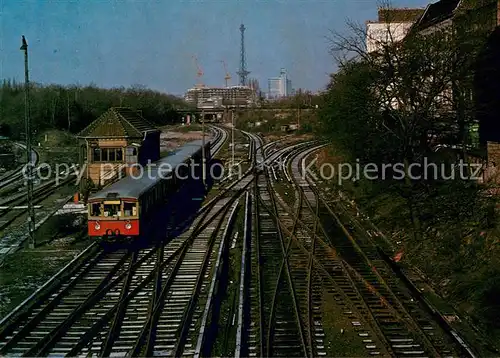 AK / Ansichtskarte Eisenbahn Halensee  Eisenbahn