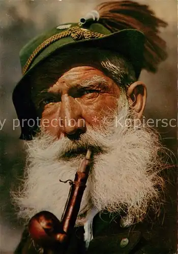 AK / Ansichtskarte Pfeife Bergbauer  