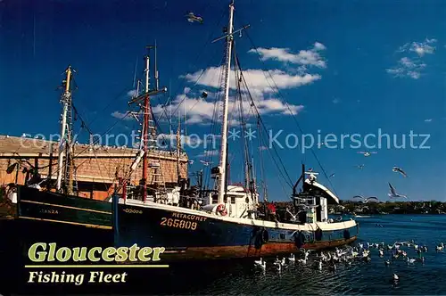 AK / Ansichtskarte Fischerei Fishing Fleet Gloucester Massachusetts 