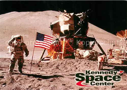 AK / Ansichtskarte Raumfahrt_Space_Spatial Kennedy Space Center Man on the Moon Jim Irwin Apollo 15 