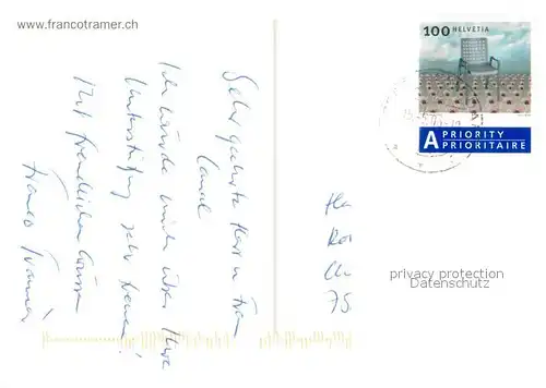 AK / Ansichtskarte Politiker Franco Tramer FDP Oberengadin  Politiker