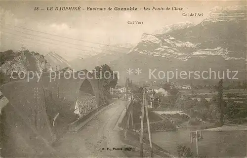 AK / Ansichtskarte Dauphine Ponts de Chlaix Col Vert Dauphine