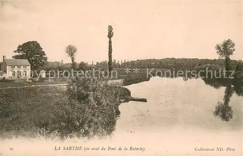 AK / Ansichtskarte La_Sarthe_(Departm.) Pont de la Raterie 