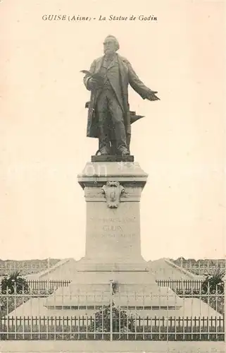 AK / Ansichtskarte Guise Statue de Godin Guise