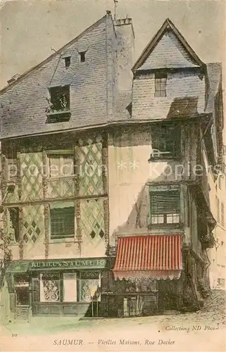 AK / Ansichtskarte Saumur Vieilles Maisons Rue Dacier Saumur