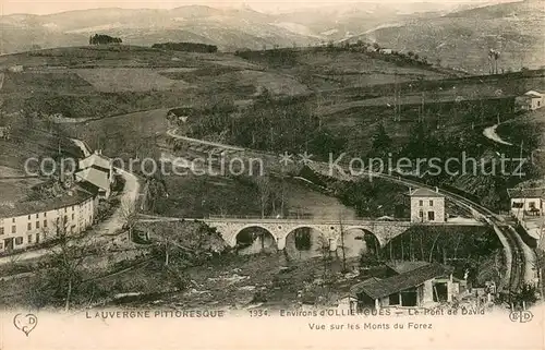 AK / Ansichtskarte Olliergues Pont de David Olliergues