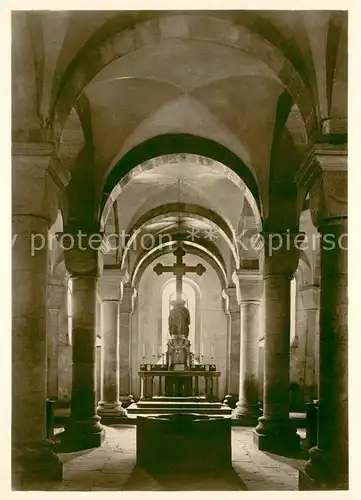 AK / Ansichtskarte Speyer_Rhein Dom Chorraum der Krypta Speyer Rhein