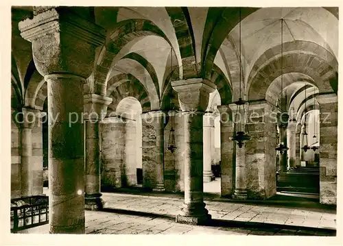 AK / Ansichtskarte Speyer_Rhein Dom Mittelteil der Krypta Speyer Rhein