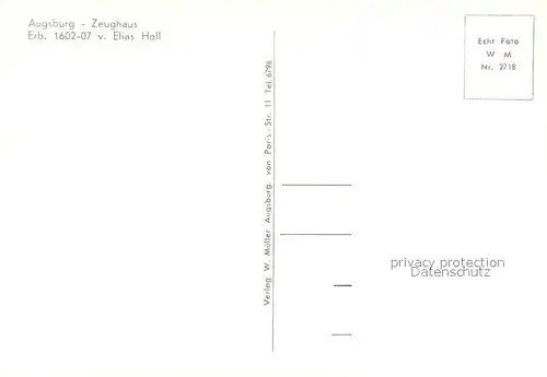 AK / Ansichtskarte Augsburg Zeughaus Augsburg
