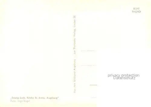 AK / Ansichtskarte Augsburg Ev luth Kirche St Anna Augsburg