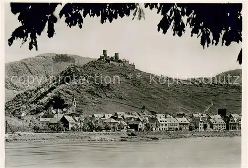 AK / Ansichtskarte Alken_Koblenz mit Burg Thurandt und Mosel Alken_Koblenz