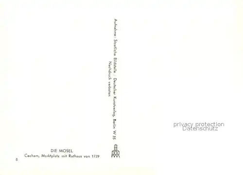 AK / Ansichtskarte Cochem_Mosel Marktplatz mit Rathaus Cochem Mosel