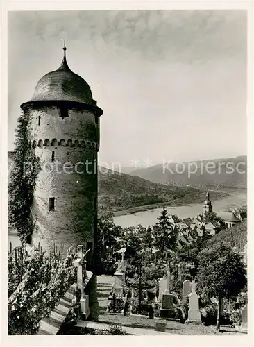 AK / Ansichtskarte Zell_Mosel Alter Wartturm mit Blick nach Merl Zell_Mosel