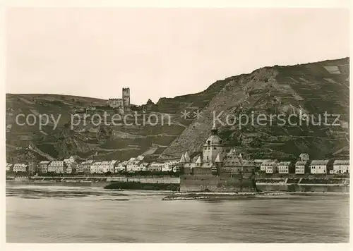 AK / Ansichtskarte Caub Die Pfalz im Rhein Caub