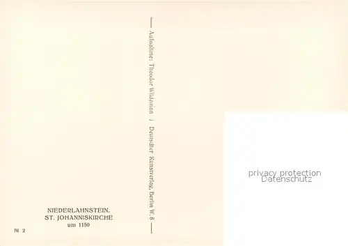 AK / Ansichtskarte Niederlahnstein St Johanniskirche Niederlahnstein