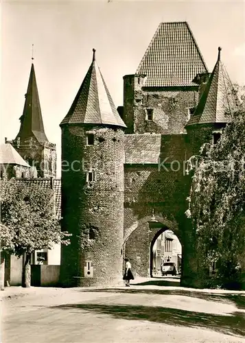 AK / Ansichtskarte Xanten Klever Tor Doppeltor mit verbindendem Zwinger Xanten