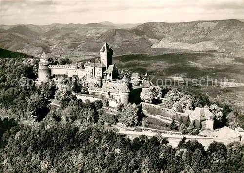 AK / Ansichtskarte Haut Koenigsbourg_Hohkoenigsburg Le Chateau Vue aerienne Haut Koenigsbourg
