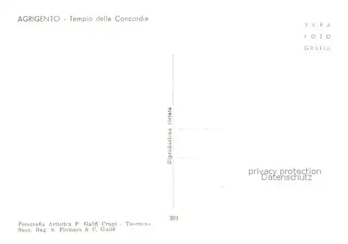 AK / Ansichtskarte Agrigento Tempio della Concordia Agrigento