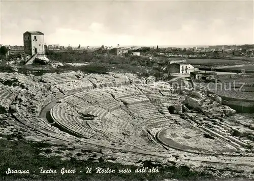 AK / Ansichtskarte Siracusa Teatro Greco Il Koilon visto dall alto Siracusa