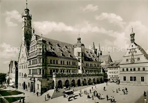 AK / Ansichtskarte Rothenburg_Tauber Rathaus Rothenburg Tauber