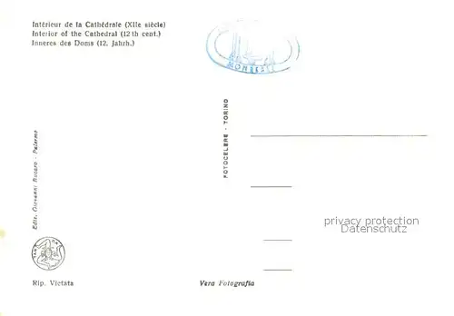 AK / Ansichtskarte Monreale Interno della Cattedrale Monreale