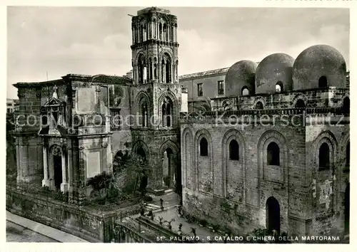 AK / Ansichtskarte Palermo_Sicilia San Cataldo e Chiesa della Martorana Palermo_Sicilia