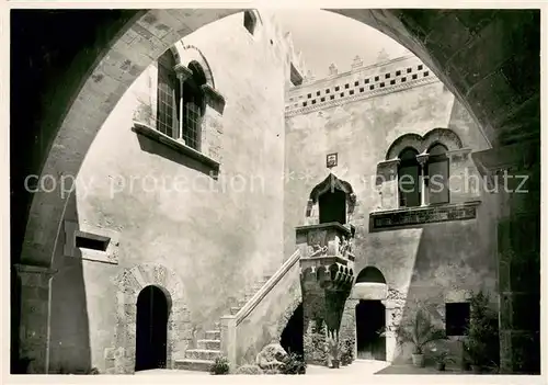 AK / Ansichtskarte Taormina_Sizilien Cortile Palazzo Corvaja Taormina Sizilien