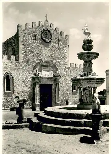 AK / Ansichtskarte Taormina_Sizilien Fontana del Duomo Taormina Sizilien