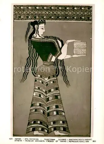 AK / Ansichtskarte Athens_Athen Fresco of Tiryns Museum Archeol  Athens Athen