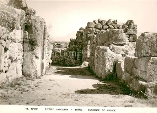 AK / Ansichtskarte Tiryns Entrance of Palace Tiryns
