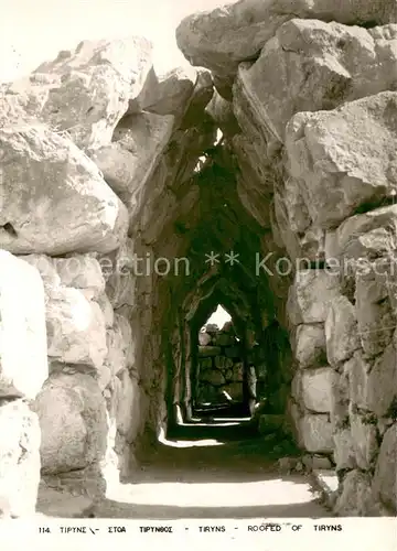 AK / Ansichtskarte Tiryns Roofed of Tiryns Tiryns