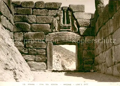 AK / Ansichtskarte Mycenae Lions Gate Mycenae