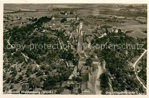 AK / Ansichtskarte Waldenburg_Wuerttemberg Fliegeraufnahme Waldenburg Wuerttemberg