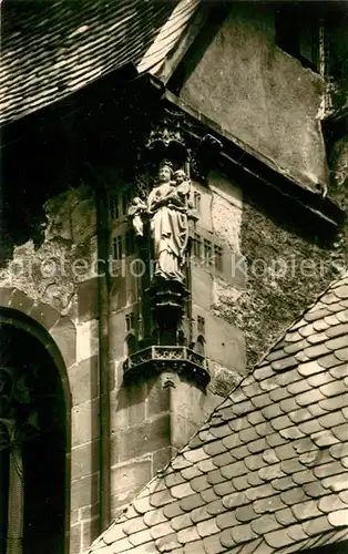 AK / Ansichtskarte Bad_Wimpfen Dominikanerkloster Marienfigur Bad_Wimpfen