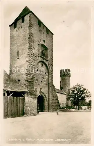 AK / Ansichtskarte Ladenburg Martinsturm und Hexenturm Ladenburg