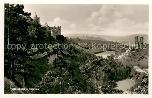 AK / Ansichtskarte Saaleck Die Rudelsburg Saaleck