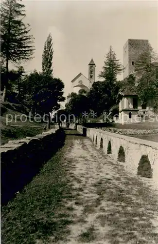 AK / Ansichtskarte Bregaglia Ruine Castelmur und Nossas Donna Bregaglia