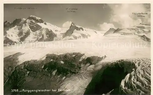 AK / Ansichtskarte Zermatt_VS Furggengletscher Zermatt_VS