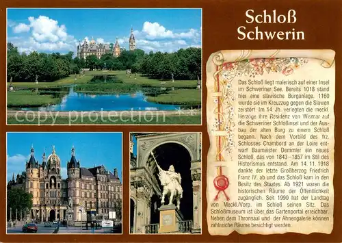 AK / Ansichtskarte Chronik AK Schloss Schwerin  